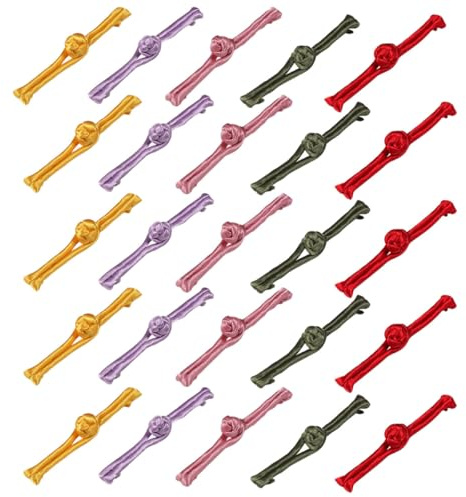 VILLCASE 30 piezas Botones Decorativos de Nudo Chino para Ropa Accesorios de Costura Tradicionales para Traje Tai Chi Cheongsam y Hanfu Colores Surtidos Resistente y Hecho Mano