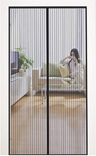 MYCARBON Fly Screen Door Keep Insects Out Mosquito Door Screen Without Drilling Top-to-Bottom Seal Automatically, Keep Away from Mosquitoes Curtain for Balcony Sliding Doors Living Room 80 * 200cm