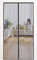 MYCARBON Moustiquaire Aimantée Porte 80x200cm Fermeture Magnétique Maille Ultra Fine Rideau Anti Mouche Moustiquaire Magnétique Porte d’Intérieur avec Bande Adhésive Installation Sans Perçage, Noir