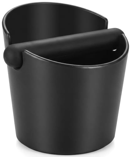 Ideal Swan Avtappningsbehållare för portafilter knock box barista tillbehör kaffesump behållare espresso knockbox sage knackbox avfallslåda skyffel kaffekvarn med avtagbar gummitappningsstång