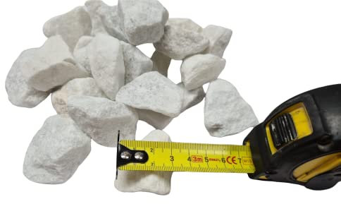 Todostones Pierres de jardin extérieur ou pour pots de gravier blanc spécial grande taille 20-30 mm, sachet d'environ 20 kg