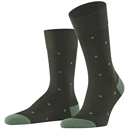 FALKE Herren Socken Dot M So Baumwolle gemustert 1 Paar, Grün Military 7826, 39-42