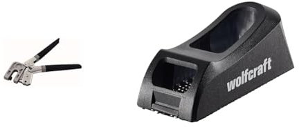 Fartools 212002 Pince pour Rail à placoplâtre & wolfcraft 4013000 - Rabot-Bloc pour Plaques de Plâtre - Surface de Râpe de 150 x 57 mm