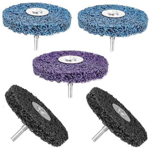 DMJJSD® Disco CSD de 100 mm, 5 unidades CBS discos de limpieza gruesos, discos abrasivos CBS para amoladora angular de pintura, soldaduras de óxido, limpieza y eliminación