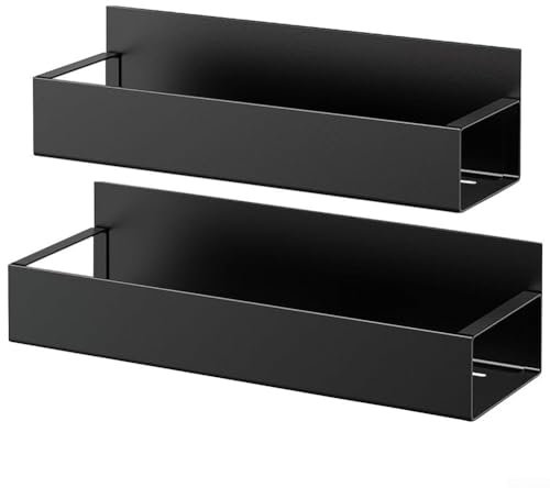 Lot de 2 supports muraux magnétiques pour boîte à outils - Support mural pour flacon pulvérisateur - Organisateur de bouteilles de peinture mécanique - Support de rangement pour garage, maison, espace