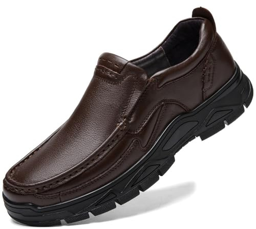 WNUKATO Mocassins pour Hommes Chaussures en Cuir à Usage Professionnel et décontracté 9067