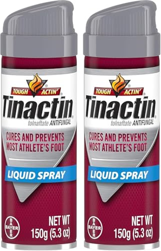 Tnactin Athlete Foot Spray Antifungal Liquid Spray, 5.3 oz (Pack of 2)