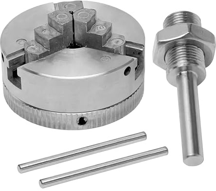 Mini mandrin de tour – Mandrins de tour à 3 mâchoires pour tournage du bois | Perceuse de pièces de serrage de précision industrielle pour réparation d'usine d'éducation amateur