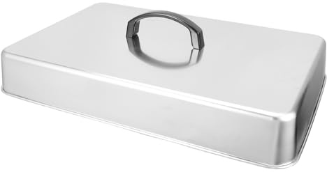 ROMISBABA Cúpula De Acero Inoxidable Para Adobar Tapa Rectangular Para Asar Plancha Accesorio Para Cocinas Interiores y Exteriores Para Fundir Queso y Cocinar Al Vapor