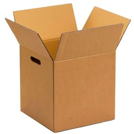 MagazziniGM, Scatole di Cartone Resistenti per Trasloco, Spedizioni e Imballaggi Sicuri, Scatole Avana Robuste e Riutilizzabili (5pz, 40 X 30 X 40 Doppia Onda con Maniglia)