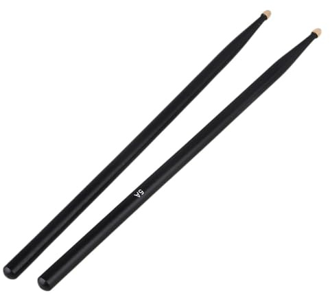 Trumstockar, Trumstockar i lönnträ, 5A, par med oval spets, trä och svart(Black)