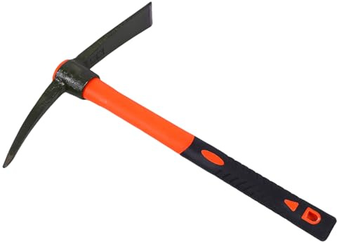 Lightweight Pick Mattock with Fiberglass Shaft for Home Outdoor Projects Camping Landscaping Farming Trail Maintenance Heavy Duty Mattock