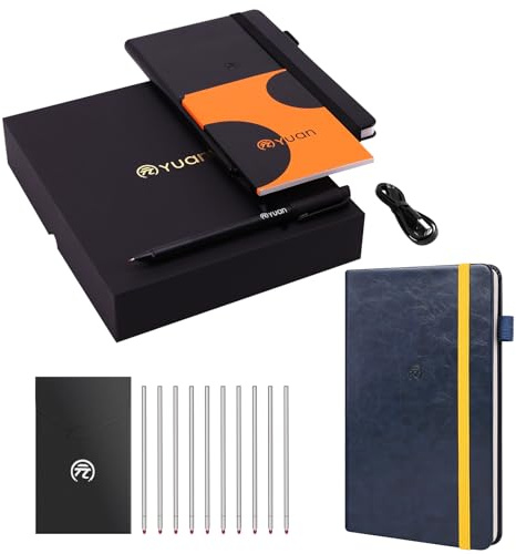 Smartpen Writing Set and Notebook and Pen Refilll, Digital Smart pens for Note Taking, Real-time Sync for Digitizing, Storing, and Sharing Paper Notes, Compatible with ipad, iPhone and Android Smartph