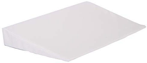 BONEX Matratzenkeil mit Bezug aus Doppeltuch 80x50x10/1 cm, size: 80x50x10/1 cm, Weiß