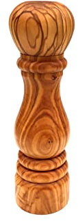 Salt and Pepper Mill Handmade Olive Wood (S: Height 16 cm)