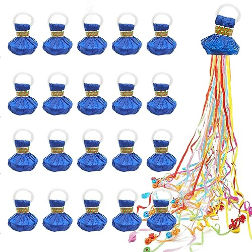 20PCS Colorful No Mess Confetti Poppers Streamers Party Poppers for Wedding