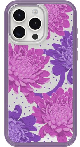 OtterBox Symmetry Clear MagSafe transparente Hülle für Apple iPhone 15 Pro Max, stoßfest, sturzsicher, schützende Hülle, 3X getestet nach Militärstandard, Papercut Flowers