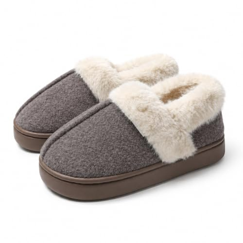 JOMIX Zapatillas Casa Mujer Invierno con Peluche Pantuflas Mujer Cálidas Mocasines Mujer Invierno