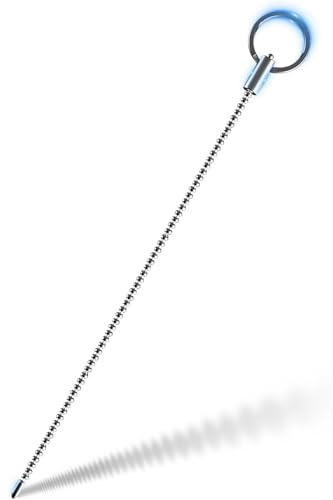 Dilatador uretral BDSMJOY de acero inoxidable de 245 mm, dilatadores uretrales flexibles para hombres, tapón para el pene, juguete sexual para estimulación de próstata (Φ6mm)