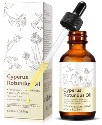 Cyperus Rotundus Oil for Hair Removal, Organic Natural Nut Grass Oi-l, Cyprus Rotundus Oi-l For Hair Growth Inhibitor, Multi-purpose for Reducing Body Hair Growth,Moisturizing & Soothing & Nourishing