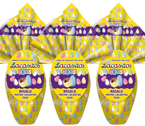 Pack de 3 Huevo de Pascua Lacasitos Eggs · 150 g. + 20 g.