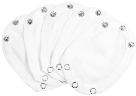 CTIRCHIU 5pcs Bodysuit Extension Accessory Romper Suit Waist Extender Pants Extensions Babygrow Extenders Secure Snap Closure for Bodysuit
