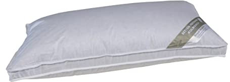 Betten Hofmann Kopfkissen 40x80 cm, 600 g Füllgewicht, Daunenkissen mit Außensteg, prall gefüllt, 100% Neue Daunen, Wohlfühlkissen, waschbar, Naturprodukt