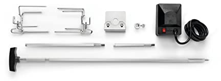 Napoleon Accessorio per barbecue, kit di girarrosto resistente per tutte le griglie Rogue BBQ, supporta fino a 6,8 kg, motore resistente, asta esagonale in acciaio inox, 2 forchette