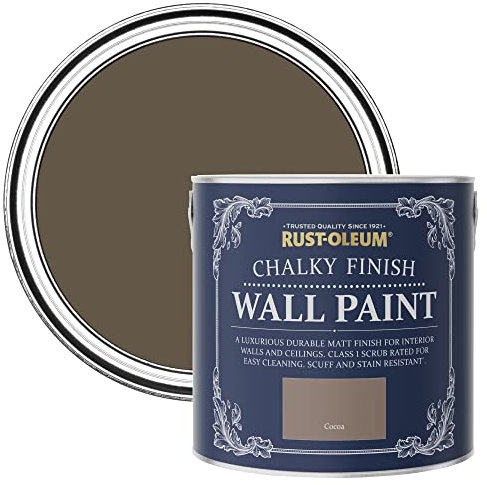 Rust-Oleum Brown Wall and Ceiling Paint in a Chalky Matt Finish - Cocoa 2.5L