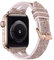 MroTech Compatibile con Apple Watch Cinturino 49 mm 45 mm 44 mm 42 mm per Donna Banda per iWatch Serie 9/8/7/6/5/4/3/2/1 Bracciale Pelle Silicone Band 49mm/45mm/44mm/42mm Bilng Slim Rose Gold