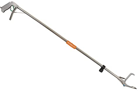 Schlangenzange, Faltbarer, Selbstverschließbarer Reptiliengreifer, Schlangengreifer aus Edelstahl, Schlangenfänger, Rassel, Breite Backen, Handhabungswerkzeug für Reptilienfänger