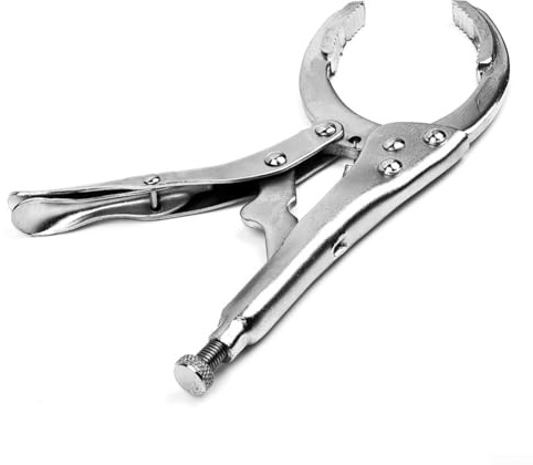 DAZZLEEX Pinza regolabile per filtro dell'olio, Attrezzi per Auto, Meccanico Attrezzatura, Strumento di rimozione del filtro dell'olio, Montaggio Universale, Regolabile da 50 a 110 mm, per Auto e Moto