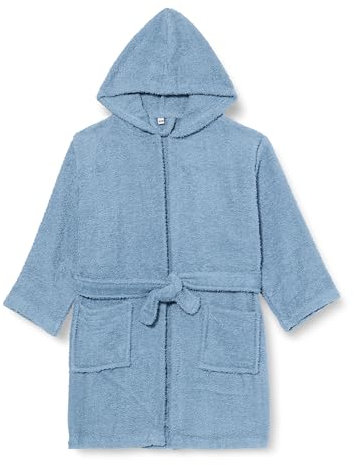Playshoes Unisex Kinder Frottee-Bademantel Morgenmantel, Jeansblau, 110/116