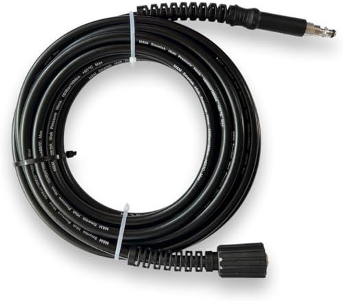 M&M Smartek Tuyau haute pression pour/compatible avec les nettoyeurs haute pression Lavor comme 4.018.0096 Pression max. : 160 bar Température max. : 40 °C (4 mètres)