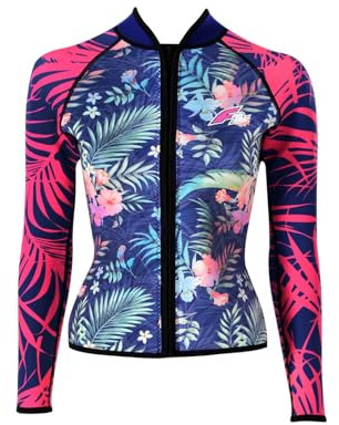 F2 Damen Neopren Oberteil Tropical Jacke Lang 2,5 mm S Multicolor 2024/25