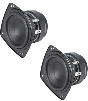 Limtula 1 Paire 3 Pouces Étanche Gamme Complète Haut-Parleur Musique 81mm 4Ohm 25W Amplificateurs Son Haut-Parleur Haut-Parleur