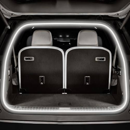vsshe Tira LED Dinámica para Maletero de Coche, Universal y Activación Automática del Sensor de Inducción Accesorio de Iluminación, Luces de Ambiente Neón, para Sedán, SUV y Camiones (Blanc 2m)
