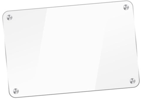 Veemoon Pizarra Blanca Transparente para Nevera 30X40 Cm Borrado Seco para Notas y Recordatorios Cocina