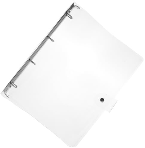 AMUSLESUR Copertina per Quaderno in Plastica Trasparente Formato A4 Raccoglitori ad Anelli per Appunti e Ufficio