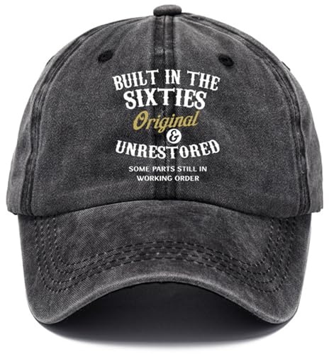 Karkar 40th 50th 60th 70th Birthday Gifts for Men Baseball Cap Vintage | Darts Guitar Dachshund Sausage Dog Fishing Baseball Cap Birthday Gifts Dad Grandad Uncle Mens Accessories Presents