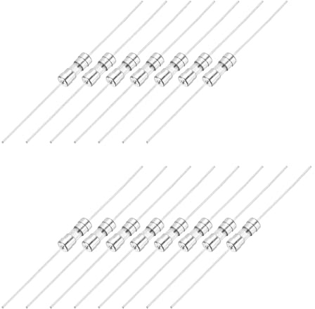 QUARKZMAN 15 Piezas De Fusibles De Tubo De Vidrio, Axiales Con Cable De Pb 3.6 X 10 Mm 5A 250V Para Reemplazar O Reparar Muchos Electrónicos Del Hogar (F 5A)