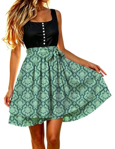 Dirndl förkläde individuellt dirndlförkläde med rosett dirndlförkläden kostymmode förkläde för Dirndl med knytband, traditionell kjol dam för bayersk ölfest oktoberfest outfit