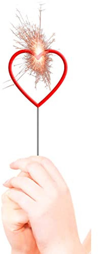 Folat KFO62122 Wunderkerze Herz Rot