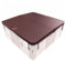 CANADIAN SPA CO. Isolierabdeckung Deluxe, 213 x 213 cm, Braun, 10 cm dick, Poolabdeckung eckig, Abdeckung für Whirlpool wasserdicht und UV-beständig, Whirlpool Zubehör