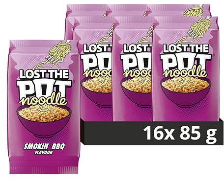 Pot Noodle Smokin’ BBQ Lost The Pot Noodle low in saturated fat instant noodles 16x 85 g