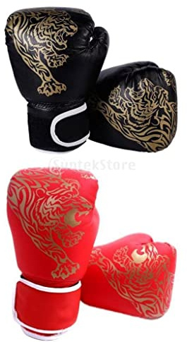 Aymzbd 2 Pairs Boxing Gloves Men Women Kids Boxing Gloves Junior Muay Thai Gloves MMA Fight Punching Bag Arts Sparring Boxing Gloves for Kickboxing, Martial Arts, Sparring, Training