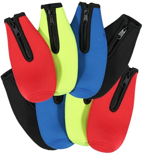 12 oz Beer Bottle Insulator Sleeve, Insulated Beer Bottle Cooler Sleeves with Zipper Standard Beer Bottle Sleeves, Reusable Beer Bottle Cover Keep Warm and Cold Zip up Bottle Jackets(8PCS)