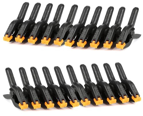 20 Pz Morsetto a Molla 3 Pollici nylon Morsetti a molla pesanti, Morse da falegname con ganascia mobile, per sfondo fotografico, morsetti a molla per carta mussola