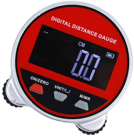 jiingekk Righello a rullo, metro a nastro digitale, ricaricabile, piccolo strumento di misurazione a lunga distanza per diametro piatto curvo