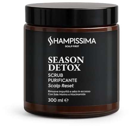 Shampissima Professional, Scrub Cuoio Capelluto Purificante, Esfoliante per Cute Grassa, Ideale per Rimuovere Impurità e Sebo, 300 ml